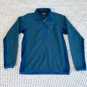 Men's Patagonia Men's Better Sweater® 1/4-Zip Fleece Teal Size Medium